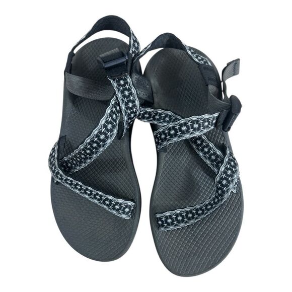 Chaco Z1 Classic Black Grey Strappy Sandal Women Size 8 Trial Hiking Sport - Picture 7 of 12